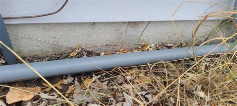 electrical conduit running above ground